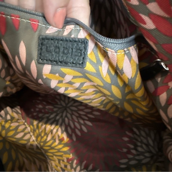 Lodis Siera Black Pebbled Leather Womens Tote - Picture 11 of 13